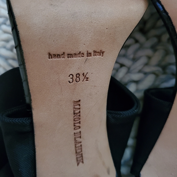 Manolo Blahnik Ankle Accent Heels - Picture 7 of 9